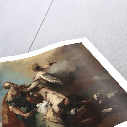 The Sacrifice of Isaac, Tobias and the Angel, The Angels Appearing to Abraham…, 1750s by Francesco Guardi
