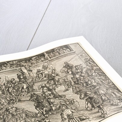 The Second Tournament with the Tapestry of Sampson and the Lion, 1509 by Lucas Cranach