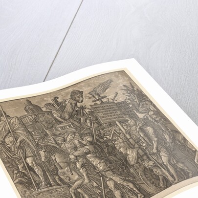 The Triumph of Julius Caesar: Colossal Statues and Siege Equipment, 1593-99 by Andrea Andreani