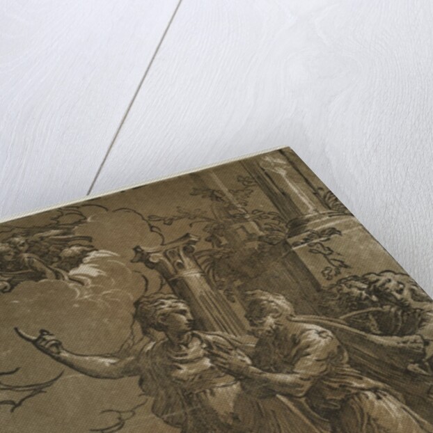 Tiburtine Sibyl and the Emperor Augustus, c. 1527-1530/31 by Parmigianino