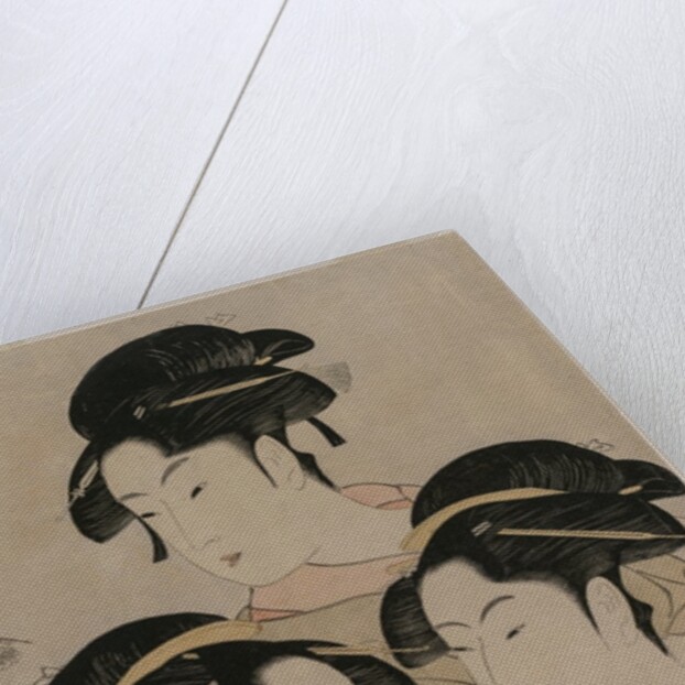 Tomimoto Toyohina, Takashimaya Ohisa, and Naniwaya Okita, c. 1794 by Kitagawa Utamaro
