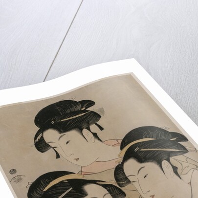 Tomimoto Toyohina, Takashimaya Ohisa, and Naniwaya Okita, c. 1794 by Kitagawa Utamaro