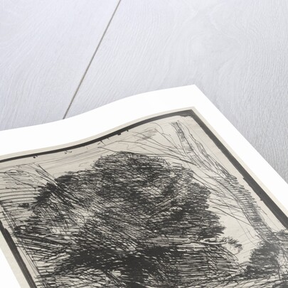 Trees on the Mountain, original impression 1856, printed in 1921 by Jean Baptiste Camille Corot