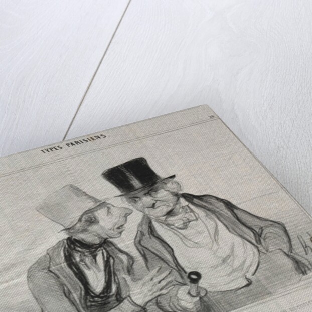 Types Parisiens, plate 26: Yes, Sir, your respectable air encourages me…, 29 May 1840 by Honoré Daumier; Aubert