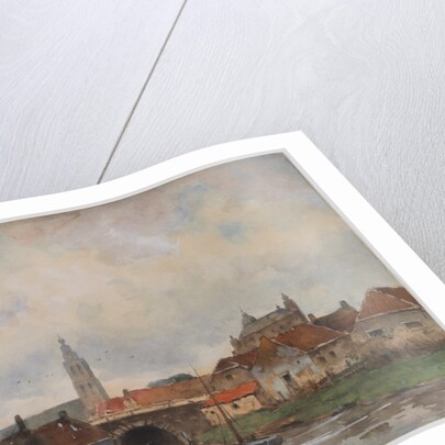 Upper Lock at Steenbergen, 1800s by Willem C Rik