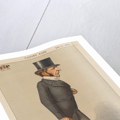 Vanity Fair: Statesman No. 26 'When Birth cannot lead, Brains must.', 1869 by Carlo Pellegrini