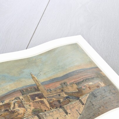 View of the Old City of Jerusalem, 2nd half 1800s by John Fullylove