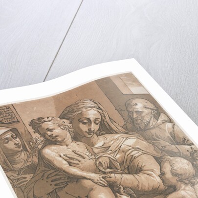 Virgin and Child with St. John, St. Catherine of Siena and St. Francis, 1585 by Andrea Andreani