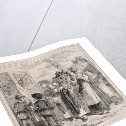 Voyez-vous ma Chère! cest la police qui fait jouer ces polichinels là, pour détourner…, 1840 by Clémente Pruche