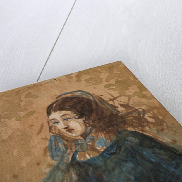 Woman in a Blue Dress, 1855-1860 by Constantin Guys