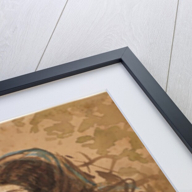 Woman in a Blue Dress, 1855-1860 by Constantin Guys