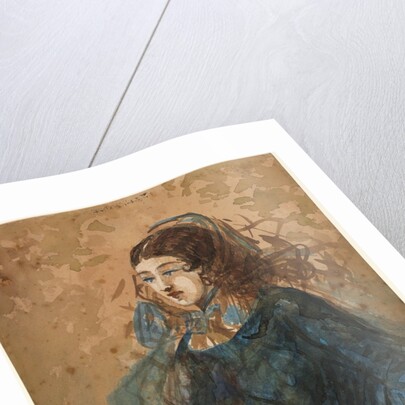 Woman in a Blue Dress, 1855-1860 by Constantin Guys