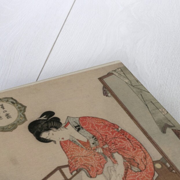 Woman Putting Out a Light, c. 1820 by Utagawa Kunisada