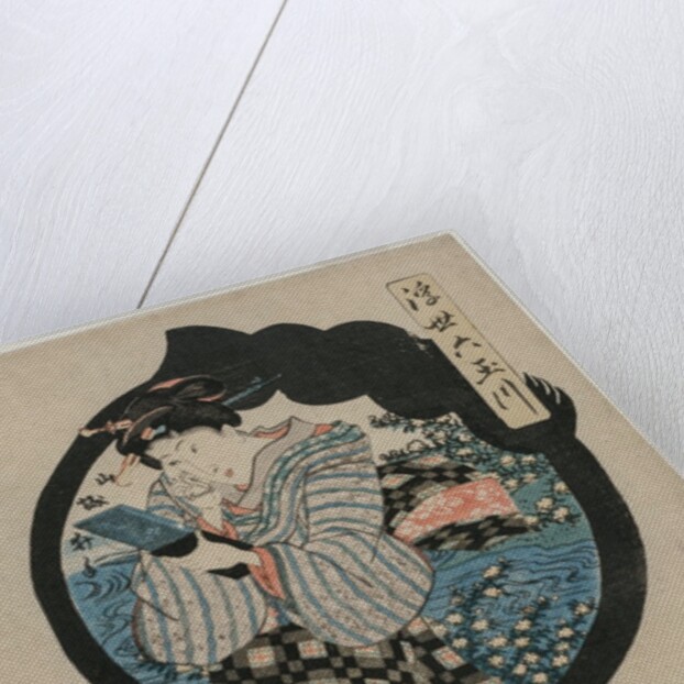 Woman with a Hand Mirror, c. early 1830s by Utagawa Kunisada