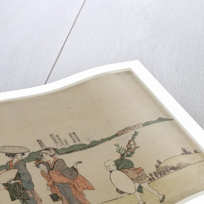 Women and Children Walking Along the Sumida River, early 1800s by Katsushika Hokusai