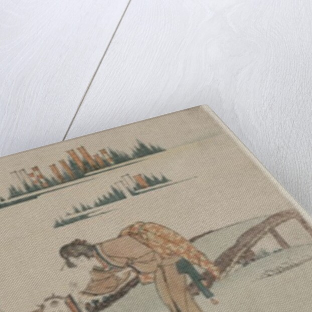 Women Distracting a Child whose Kite is caught in a Tree, c. 1800 by Katsushika Hokusai