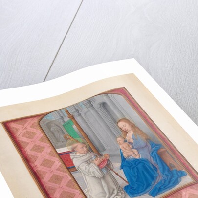 Hours of Queen Isabella the Catholic, Queen of Spain: Fol. 267v, Vision of St. Bernard, c. 1500 by Master of the First Prayerbook of Maximillian