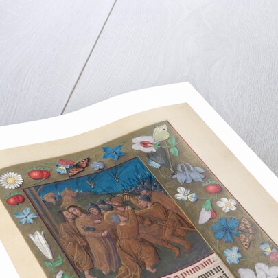 Hours of Queen Isabella the Catholic, Queen of Spain: Fol. 61r, Kiss of Judas, c. 1500 by Master of the First Prayerbook of Maximillian