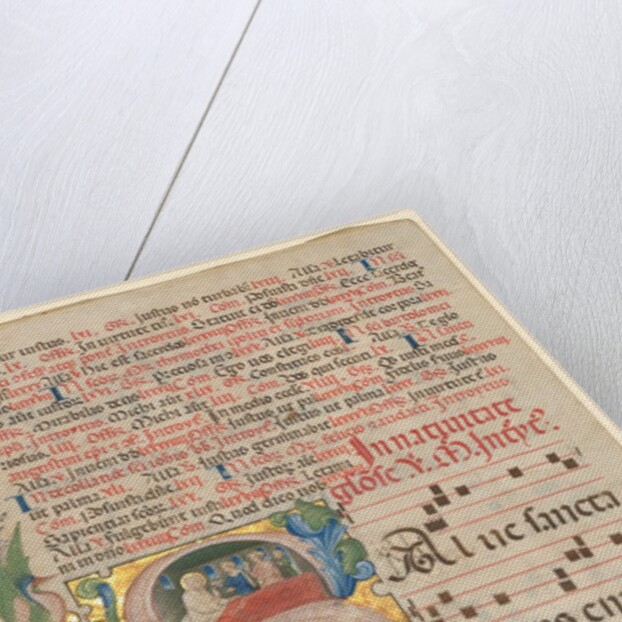 Leaf from a Gradual: Historiated Initial S[alve Sancta Parens]…, c. 1420-1450 by Unknown