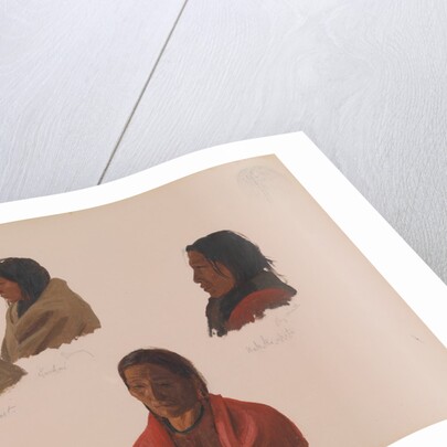 Studies of Indian Chiefs Made at Fort Laramie, ca. 1859 by Albert Bierstadt
