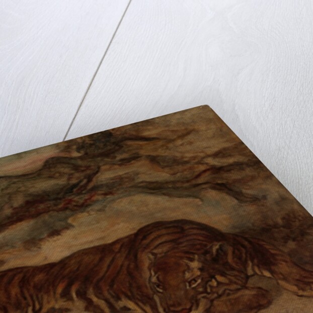 Tiger in Repose, ca. 1850-65 by Antoine-Louis Barye