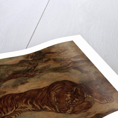 Tiger in Repose, ca. 1850-65 by Antoine-Louis Barye