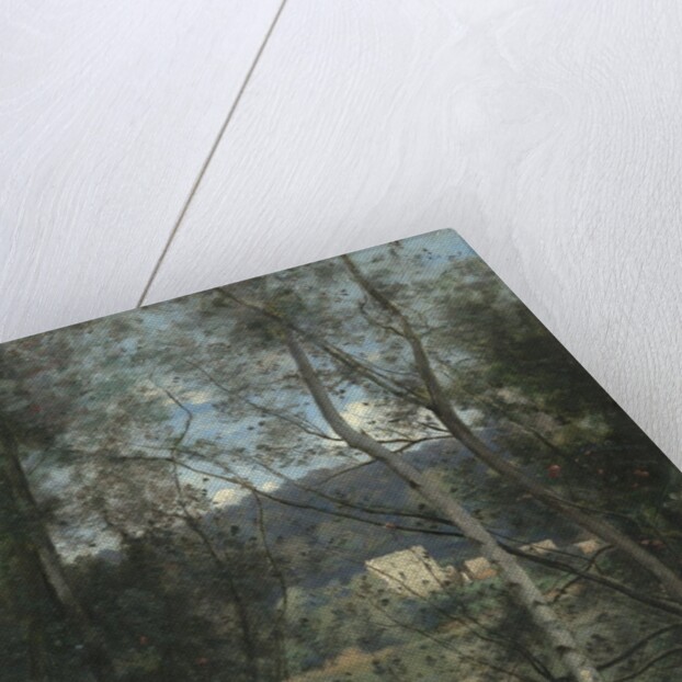 A Woman Gathering Faggots at Ville-d'Avray, ca. 1871-74 by Jean-Baptiste-Camille Corot