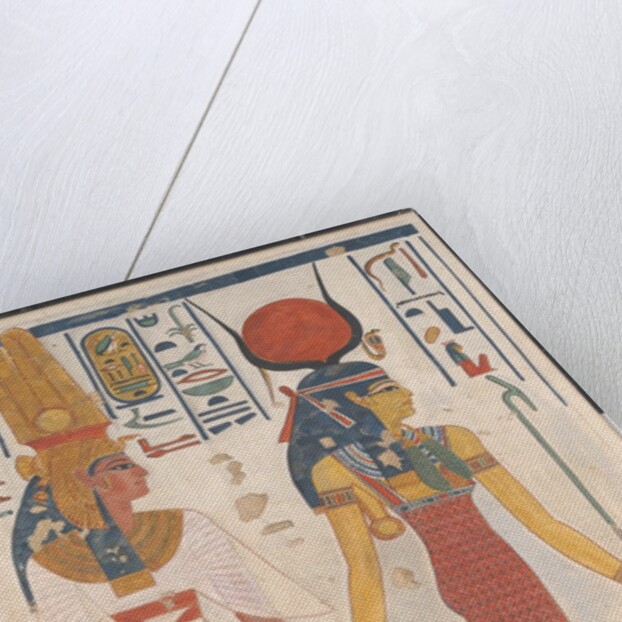 Queen Nefertari being led by Isis, ca. 1279-1213 B.C by Charles Wilkinson