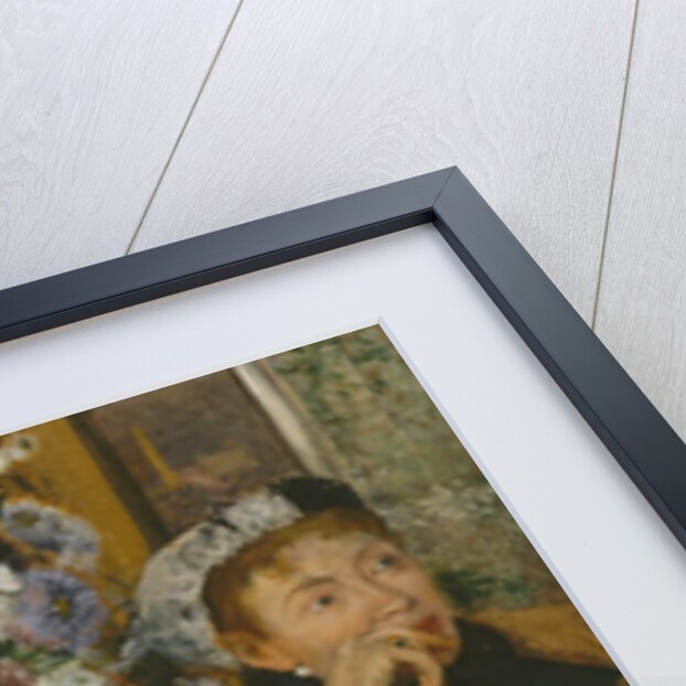 A Woman Seated beside a Vase of Flowers, 1865 by Edgar Degas