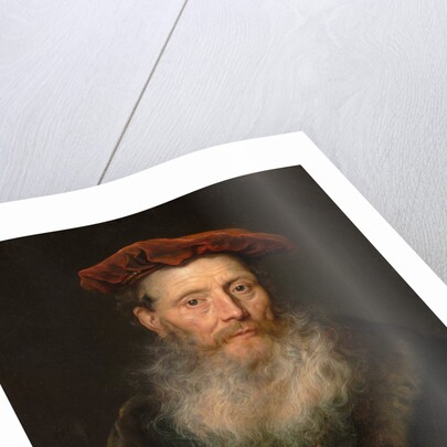 Bearded Man with a Velvet Cap, 1645 by Govaert Flinck