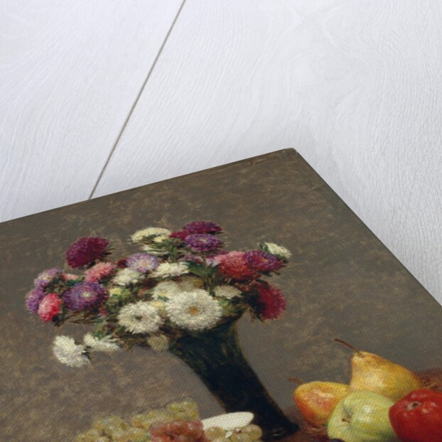 Asters and Fruit on a Table, 1868 by Henri Fantin-Latour
