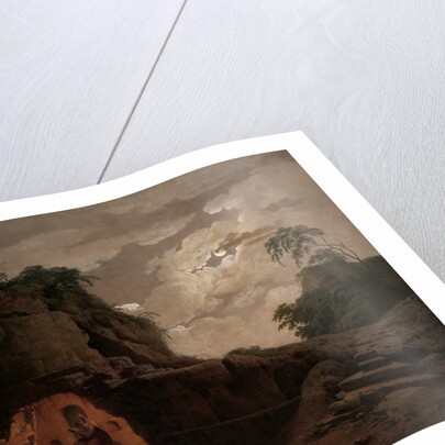 Virgil's Tomb by Moonlight, with Silius Italicus Declaiming, 1779 by Joseph Wright of Derby