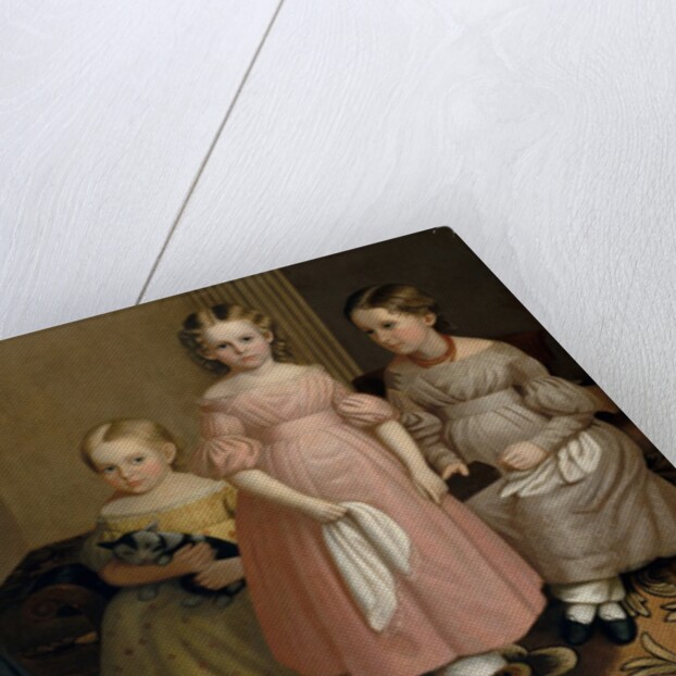 The Alling Children, ca. 1839 by Oliver Tarbell Eddy