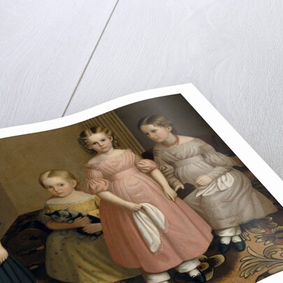 The Alling Children, ca. 1839 by Oliver Tarbell Eddy