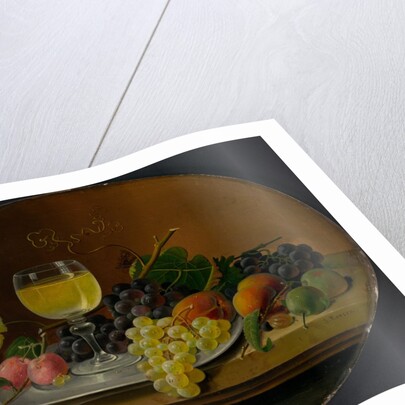 Still Life Fruit and Wine Glass, 1865-70 by Severin Roesen