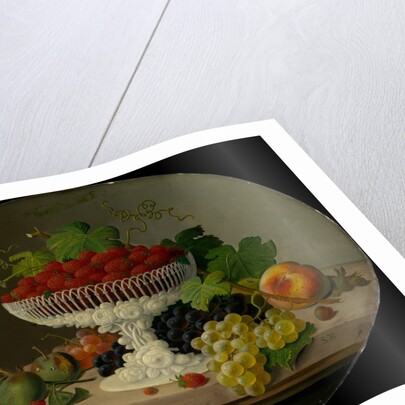 Still Life with Strawberries in a Compote, 1865-70 by Severin Roesen