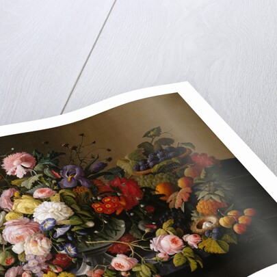 Still Life: Flowers and Fruit, 1850-55 by Severin Roesen