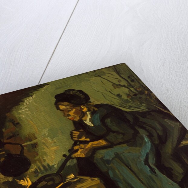 Peasant Woman Cooking by a Fireplace, 1885 by Vincent van Gogh