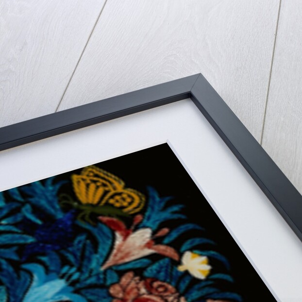 Still Life - Flowers and Fruit in White and Pink Bowl, 1840-60 by Unknown