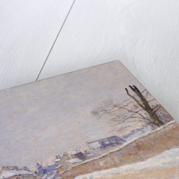 Rue Eugène Moussoir at Moret: Winter, 1891 by Alfred Sisley