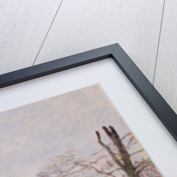 Rue Eugène Moussoir at Moret: Winter, 1891 by Alfred Sisley