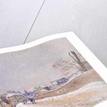 Rue Eugène Moussoir at Moret: Winter, 1891 by Alfred Sisley