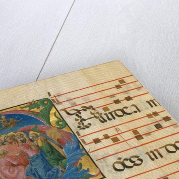 Manuscript Illumination with the Assumption of the Virgin in an Initial G, 1450-60 by Cosmè Tura