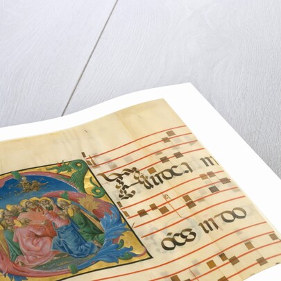 Manuscript Illumination with the Assumption of the Virgin in an Initial G, 1450-60 by Cosmè Tura