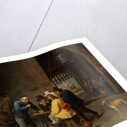 Guardroom with the Deliverance of Saint Peter, ca. 1645-47 by David Teniers II