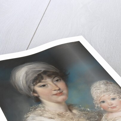 Mrs. Robert Shurlock and Her Daughter Ann, 1801 by John Russell
