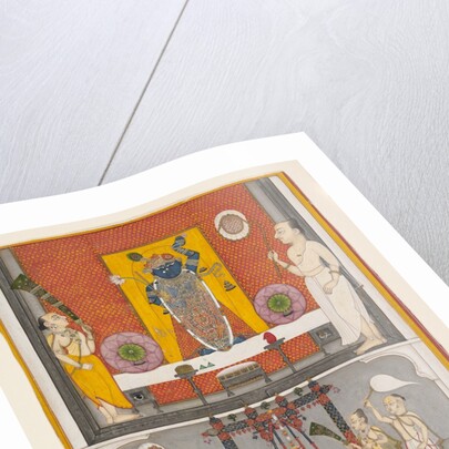 Priests before Shri Nathji, ca. 1820 by Unknown