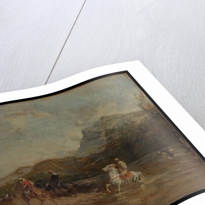 Arabs Crossing a Ford, 1873 by Eugene Fromentin