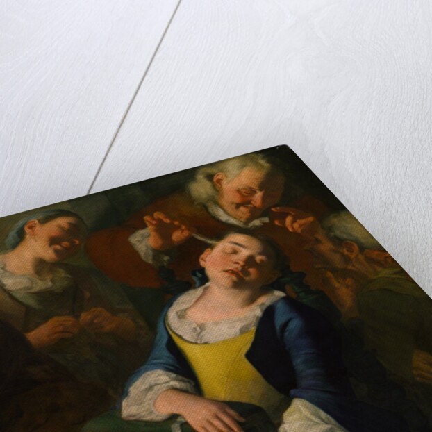 Teasing a Sleeping Girl, ca. 1760 by Gaspare Traversi