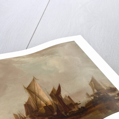 A State Yacht and Other Craft in Calm Water, ca. 1660 by Jan van de Cappelle